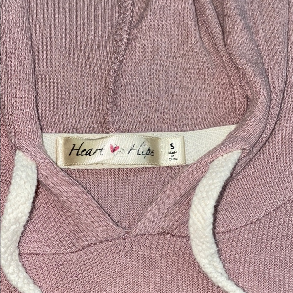 Mauve hoodie dress